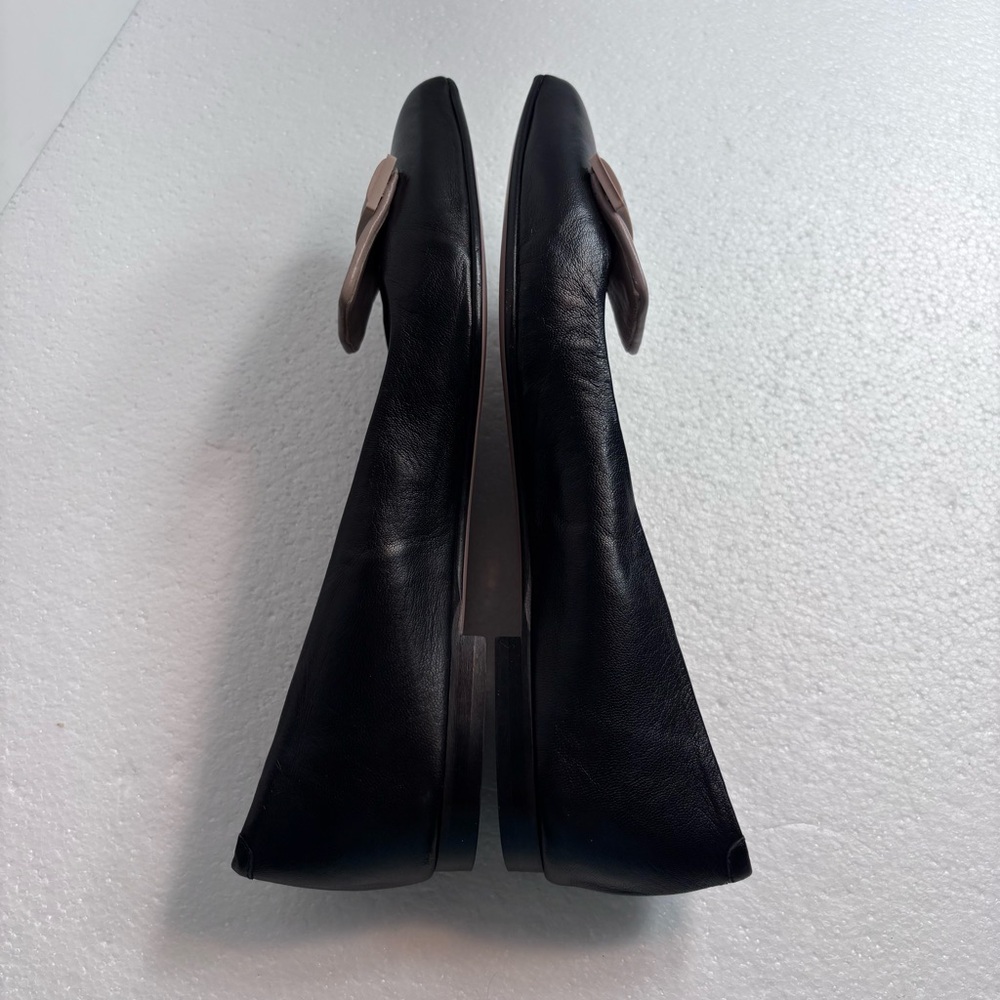 RAMONA Italy Leather Elegant Black Flats Pointed Toe Classy Women’s 40/US 9 - Picture 7 of 11